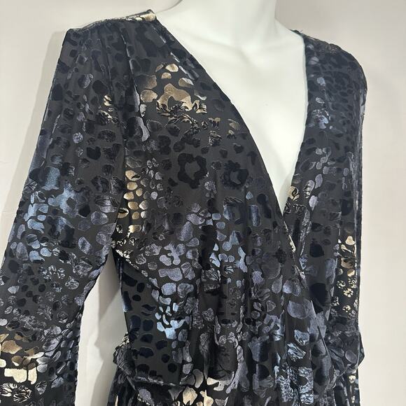 Honey Punch Whimsigoth Romper Large Velvet Burnout Fairy Long Sleeve Romantic US - Picture 4 of 11